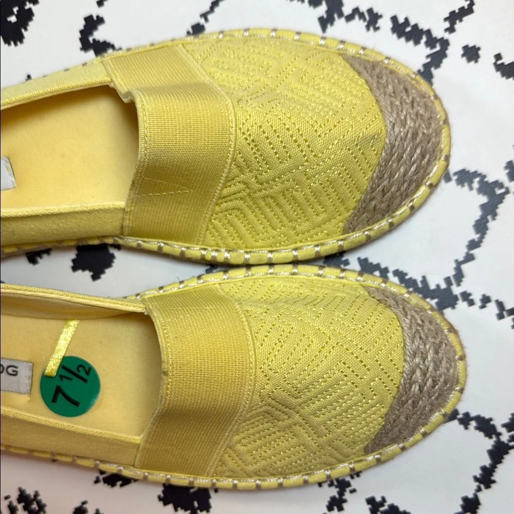 London Fog Yellow Espadrilles Casual Comfort - US Size 7.5 - EUC